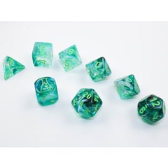 Lab Dice Borealis Kelp/Light Green Polyhedral 7 Dice Set 30054