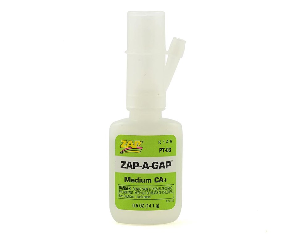 Zap-A-Gap Medium CA+ Glue 0.5 oz.