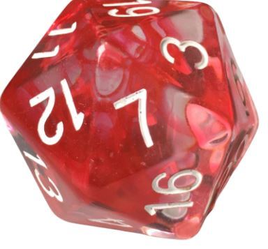 Diffusion Dice XL d20 Cherry