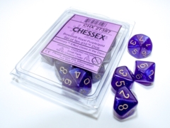 Borealis Royal Purple/Gold Set of Ten d10 Dice - CHX27387