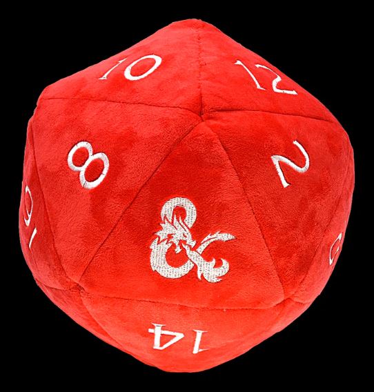 D&D Red & White D20 Novelty Plush