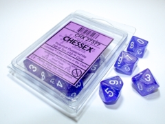 Borealis Purple/White Set of Ten d10 Dice - CHX27377