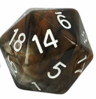 Diffusion Dice XL d20 Bloodstone