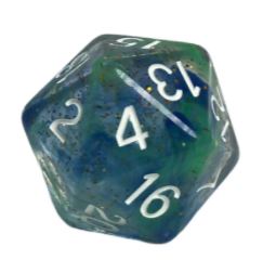 Diffusion Dice XL d20 Neptunes Treasure