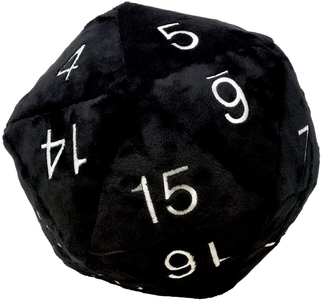 D20 Novelty Plush - Black