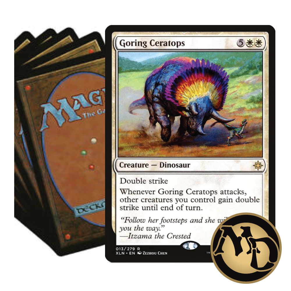 Mazo Magic Principiantes - Dinosaurios Verde Blanco Ixalan