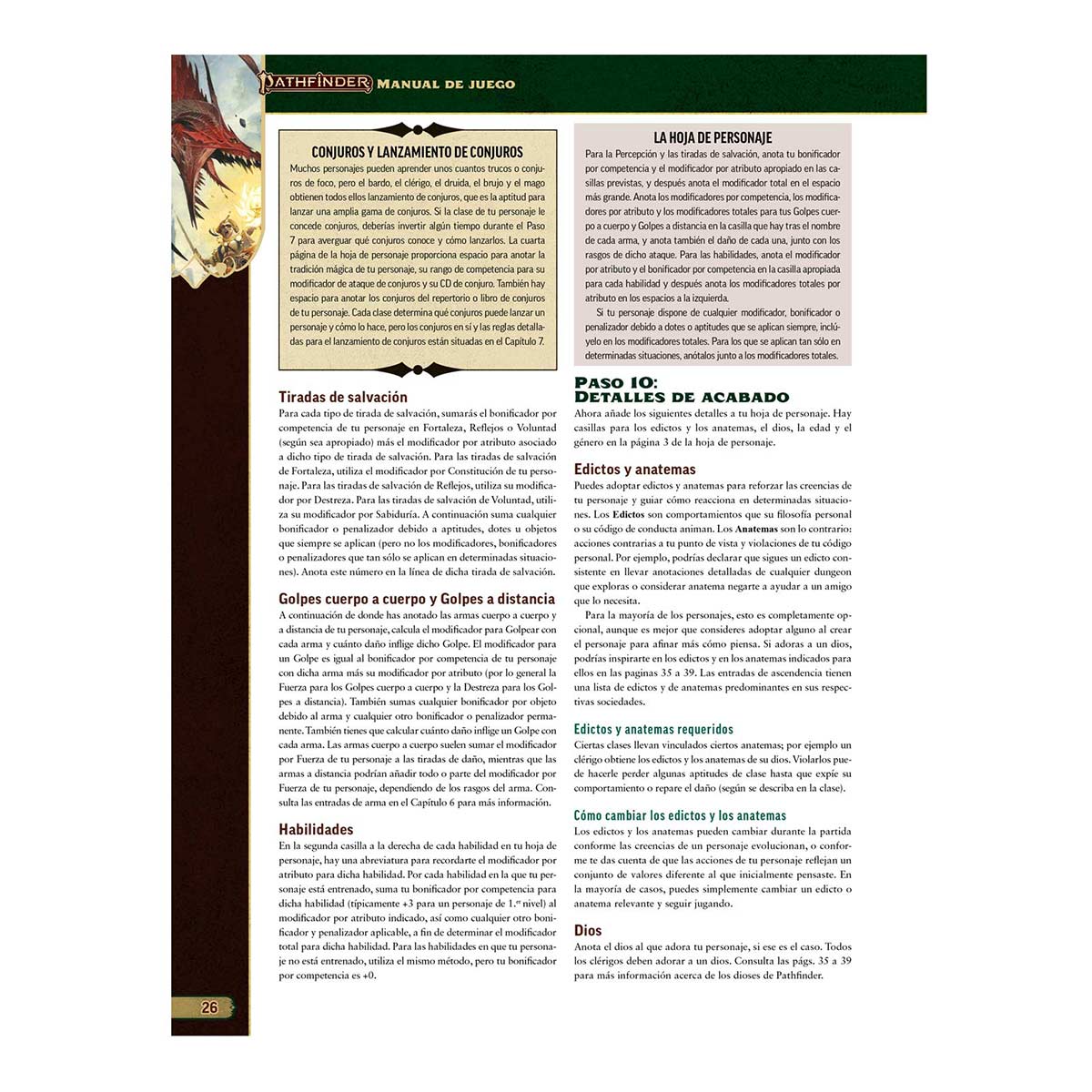 Pathfinder 2da Edicion: Manual de Juego