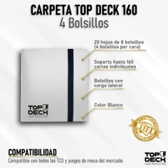 Top Deck: Esencial Binder 160 - 4 Bolsillos - Blanco