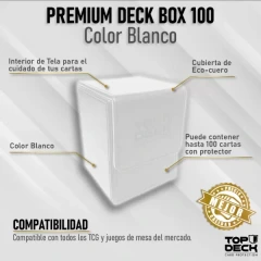 Top Deck: Premium Top Deck 100 - Portamazo Premium Blanco