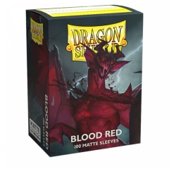 Dragon Shield Matte Sleeves - Matte Blood Red Simurag