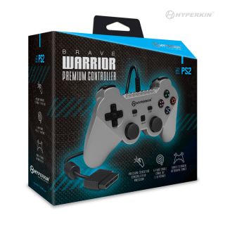Brave Warrior Premium Controller For PS2® (Silver) - Hyperkin