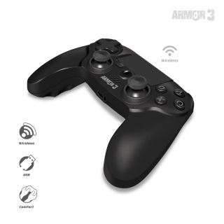 Wireless Game Controller For PS4/ PC/ Mac (Black) - Armor3