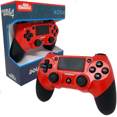 Old Skool DOUBLE-SHOCK 4 WIRELESS CONTROLLER FOR PS4 - RED