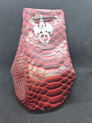 Dragon Scale Hand-Crafted Dice Bag-Fire