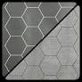 1 HEX REVERSIBLE BLACK-GREY 26 X 23 1/2