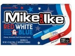 Mike and Ike Red White and Blue