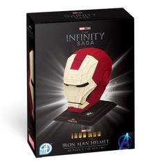 3D Puzzle: Marvel Iron Man Helmet Style #1 Gold and Red 92pcs