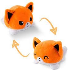 Plushmates: Reversible Fox (Orange Happy/Orange Angry)