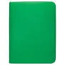 ULTRA PRO - 9 POCKET VIVID ZIPPER PRO BINDER - Green