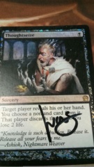 Thoughtseize Signed Foil