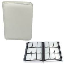 ULTRA PRO - PRO-BINDER - VIVID 9-POCKET ZIPPERED PORTFOLIO - WHITE (20 PAGES)