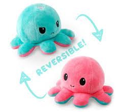 Plushmates: Reversible Octopus (Pink/ Lt. Blue)
