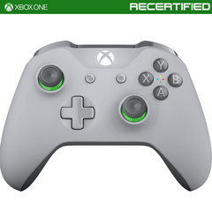 XBOX ONE GRAY/GREEN WIRELESS CONTROLLER - REFURBISHED