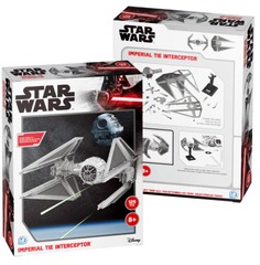 3D Puzzle: Star Wars TIE Interceptor IN Fighter 129pcs