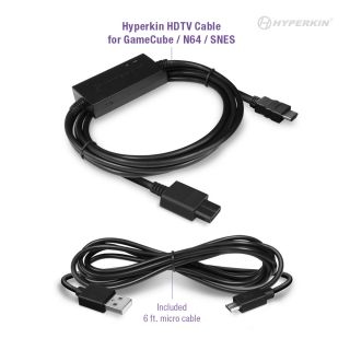 3-In-1 HDTV Cable For GameCube®/ N64®/ Super NES® - Hyperkin