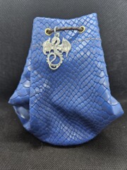 Dragon Scale Hand-Crafted Dice Bag-Water