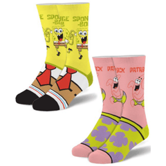 SpongeBob and Patrick Socks Two Pack