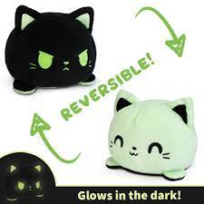 Plushmates: Reversible Cat (Green/Black Glow)