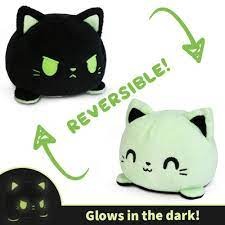 Plushmates: Reversible Cat (Green/Black Glow)