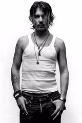 Or Pos 154- Johnny Depp B&W