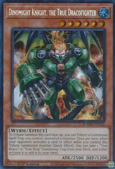 Dinomight Knight, the True Dracofighter - BLMM-EN126 - Secret Rare - 1st Edition