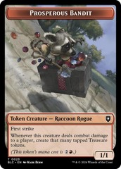 Prosperous Bandit (0023) // Treasure (0029) Double-Sided Token