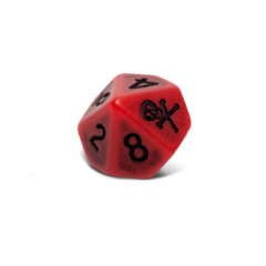 Set of 6 Blood D10 Dice