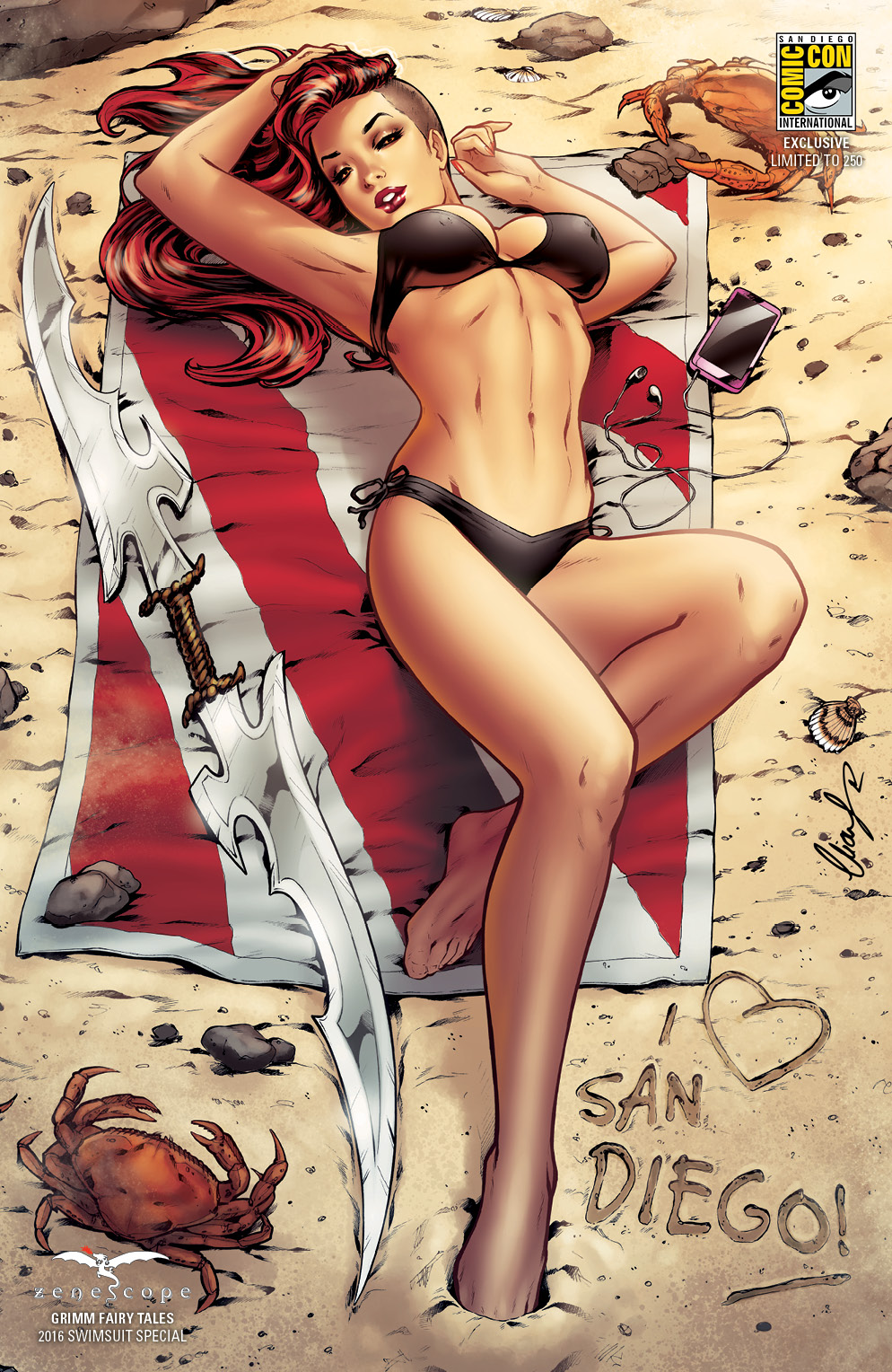 GFT Swimsuit Special 2016 Cover D Elias Chatzoudis 2016 SDCC Exclusive LTD 250
