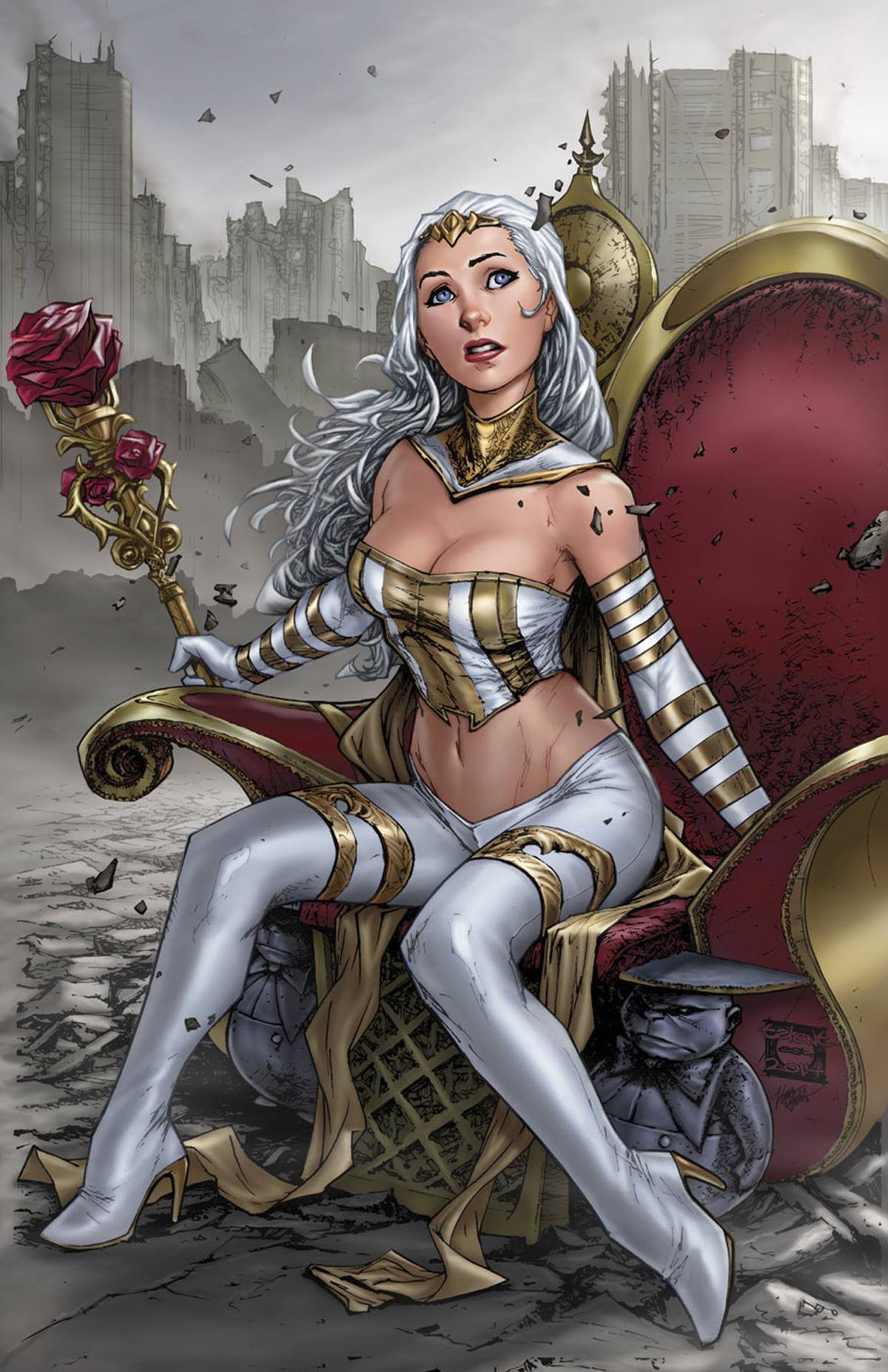 GFT White Queen #1 C Cover Caldwell (AOFD)