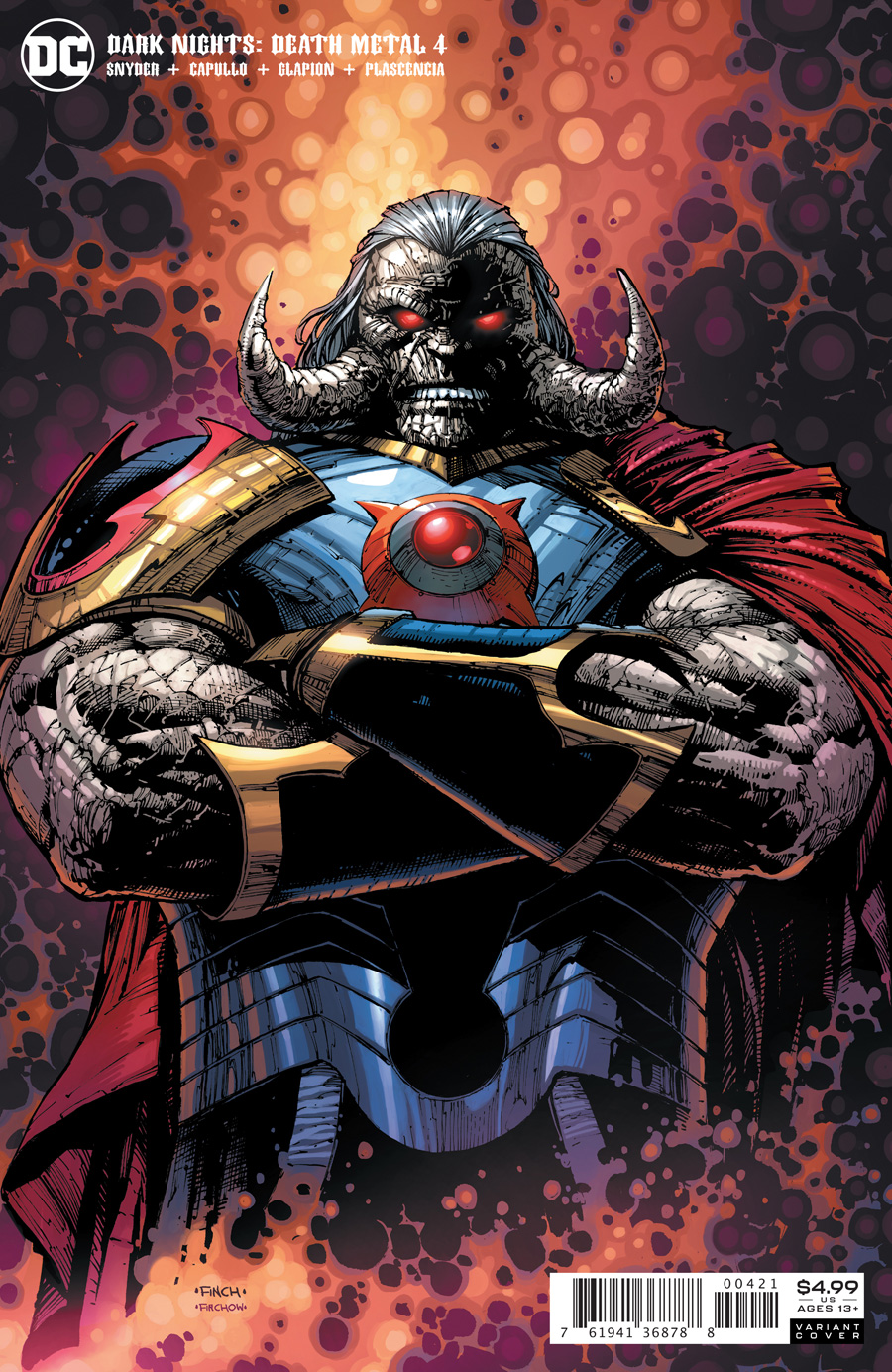 Dark Nights Death Metal #4 (Of 7) Cover B David Finch Darkseid Variant