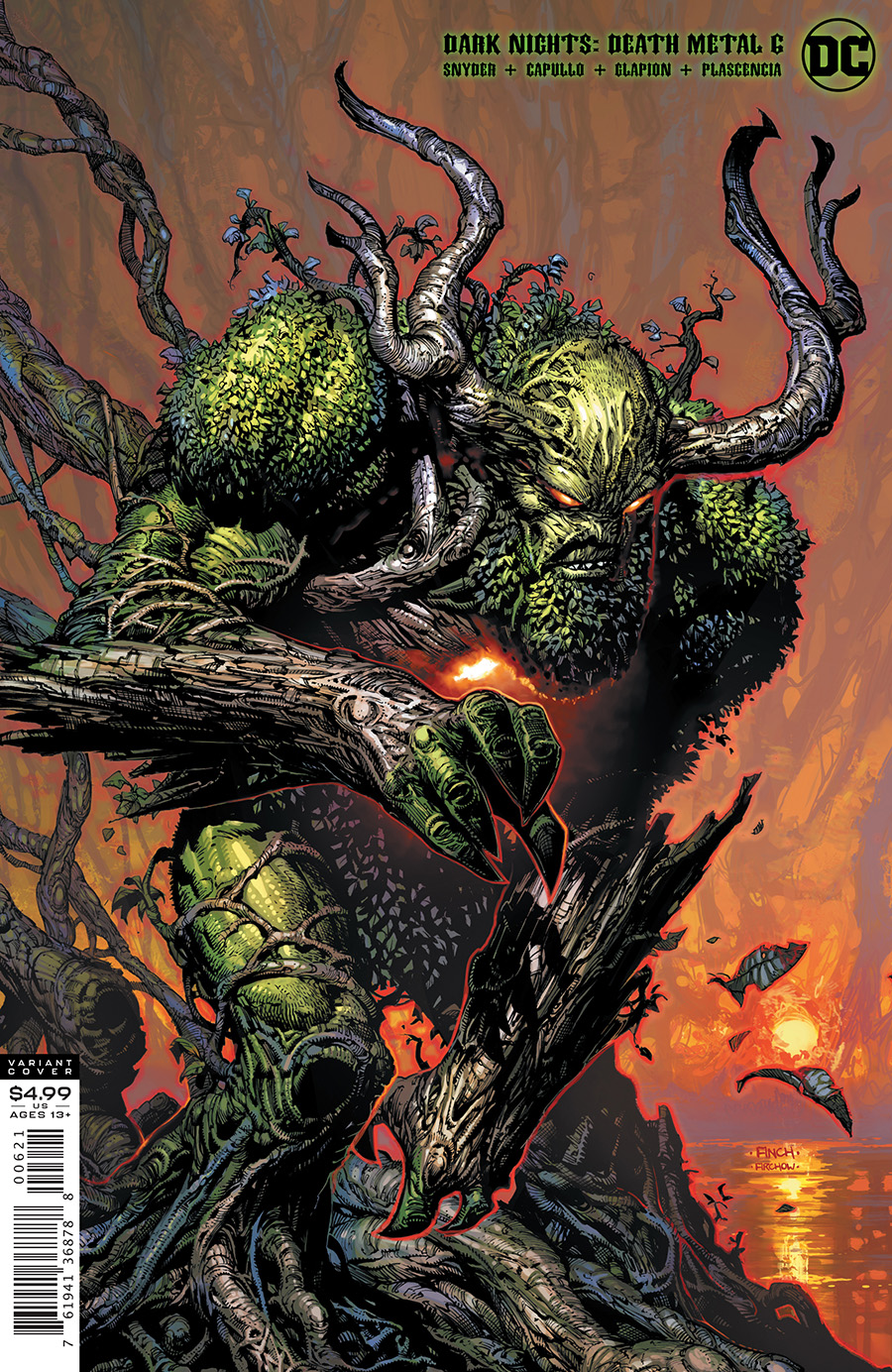 Dark Nights Death Metal #6 (Of 7) Cover B David Finch Swamp Thing Variant