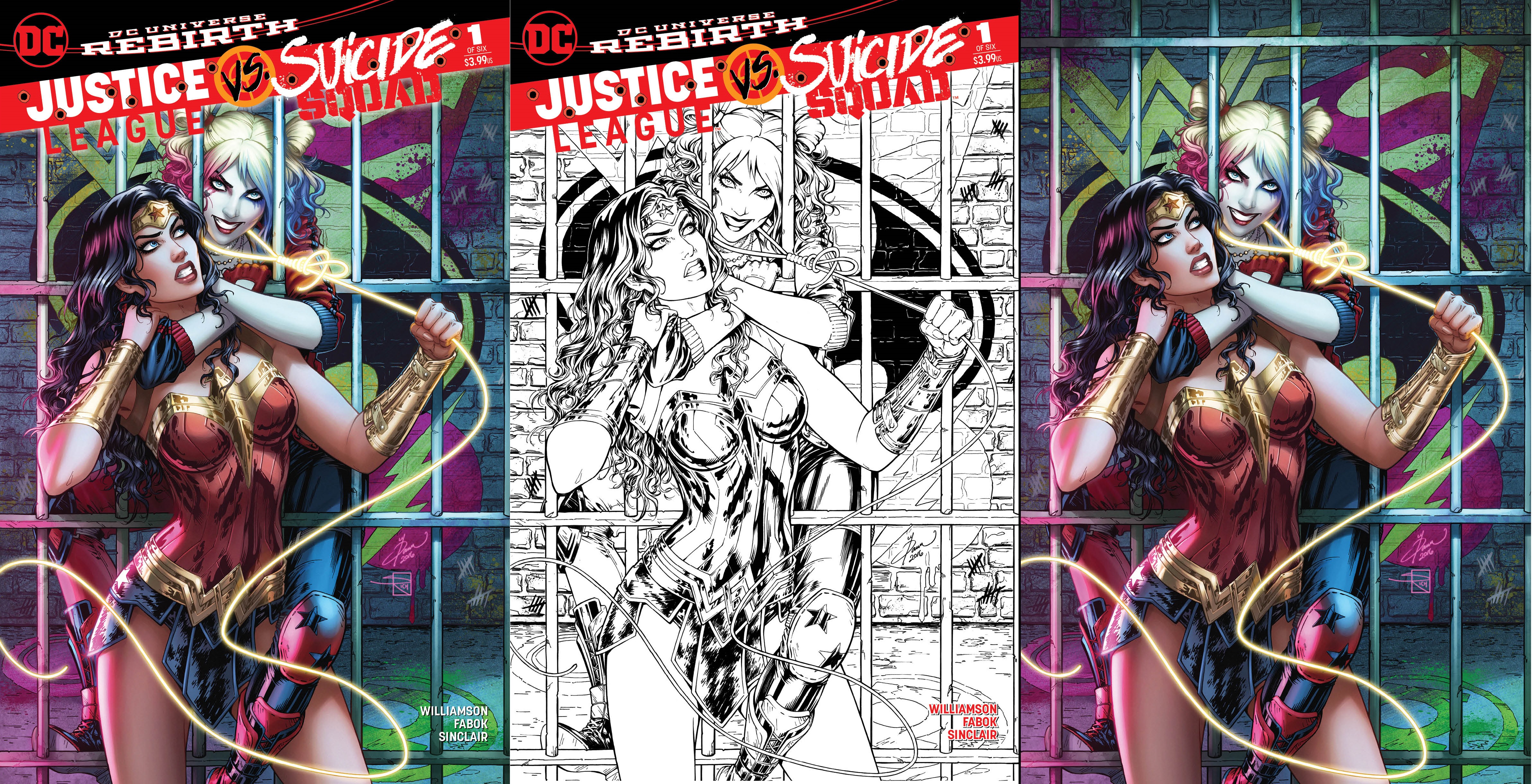 Justice League vs Suicide Squad #1 (Of 6) Most Good Exclusive Dawn McTeigue Variant Set