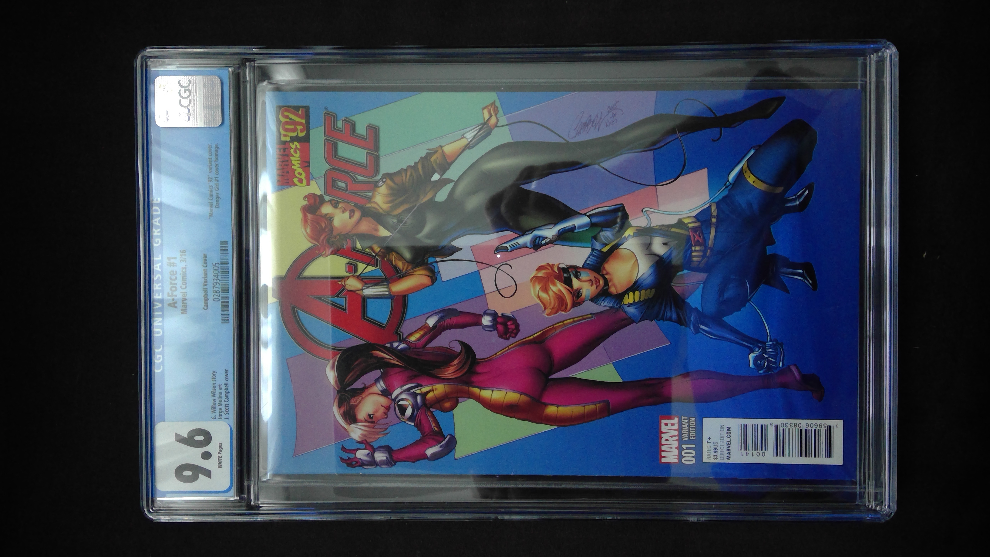 A-Force #1 1:20 Campbell Variant CGC 9.6