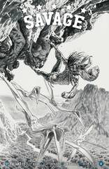 Savage #4 (Of 4) Cover E 1:50 Variant B/W Sketch Var Larosa