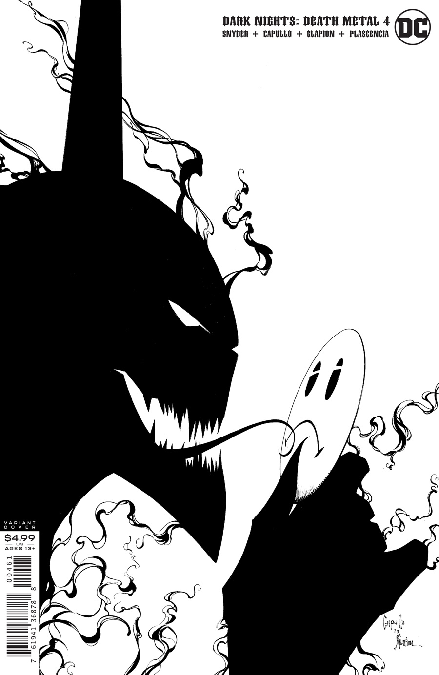 Dark Nights Death Metal #4 (Of 7) Cover F 1:100 Greg Capullo B/W Variant