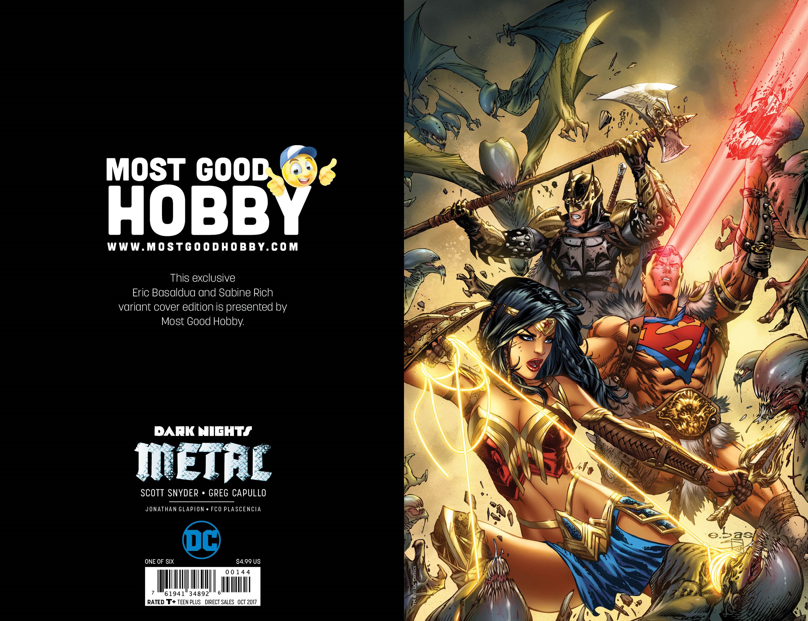 Dark Nights Metal #1 Most Good Exclusive EBAS Virgin Variant