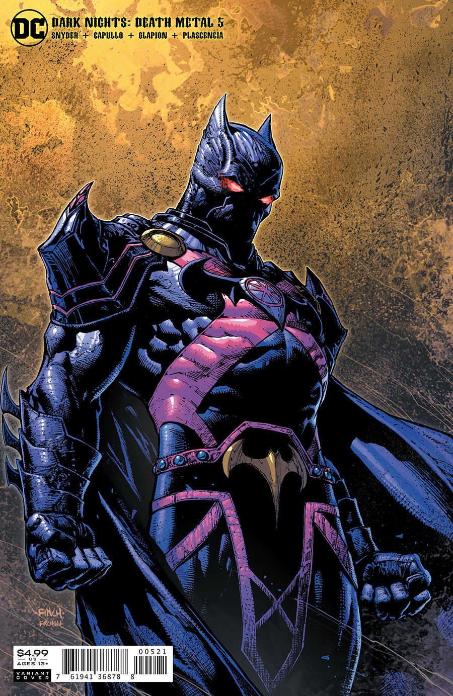 Dark Nights Death Metal #5 (Of 7) Cover B David Finch Martian Manhunter Variant