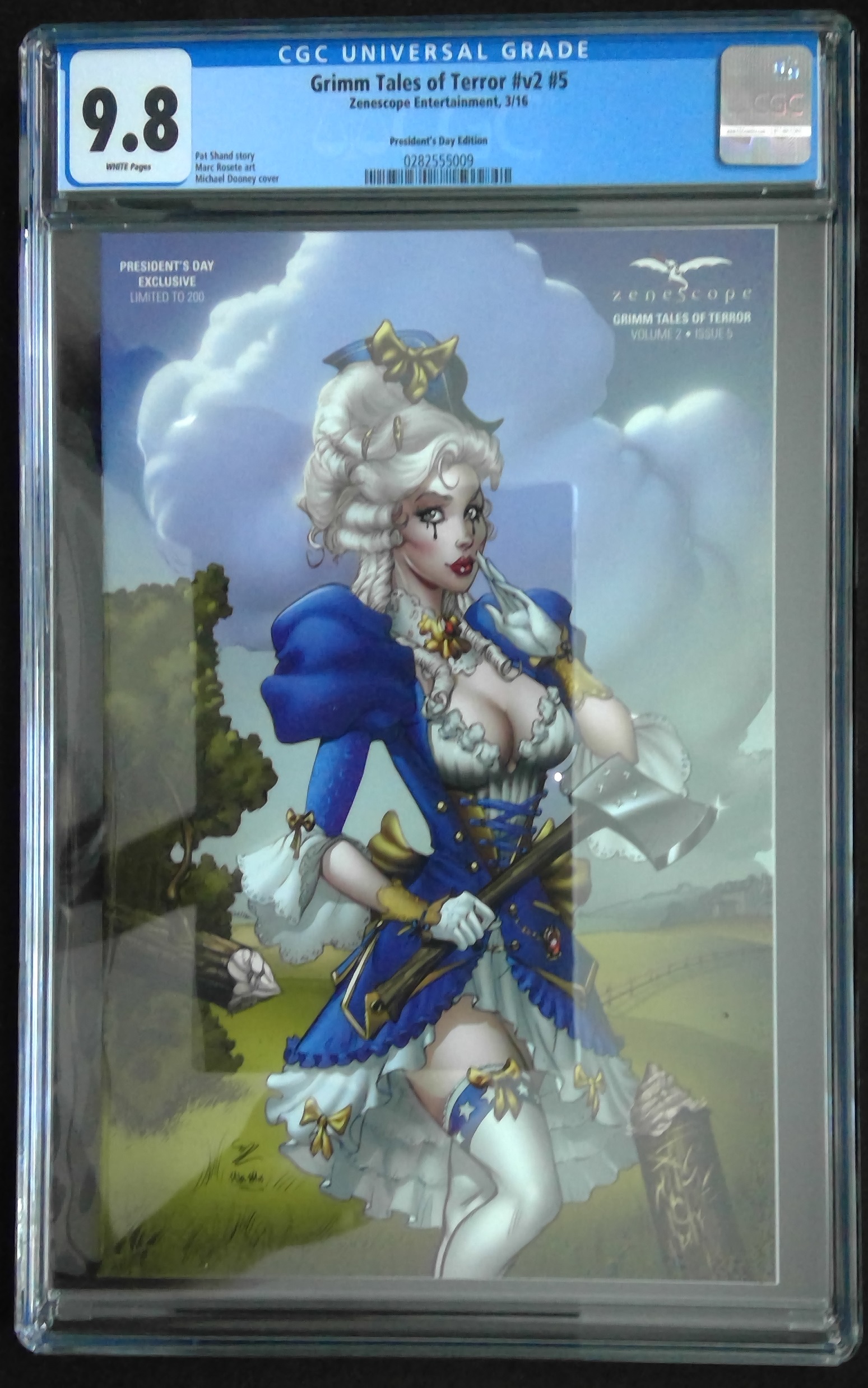 Grimm Tales Of Terror Vol 2 #5 Presidents Day Exclusive CGC 9.8