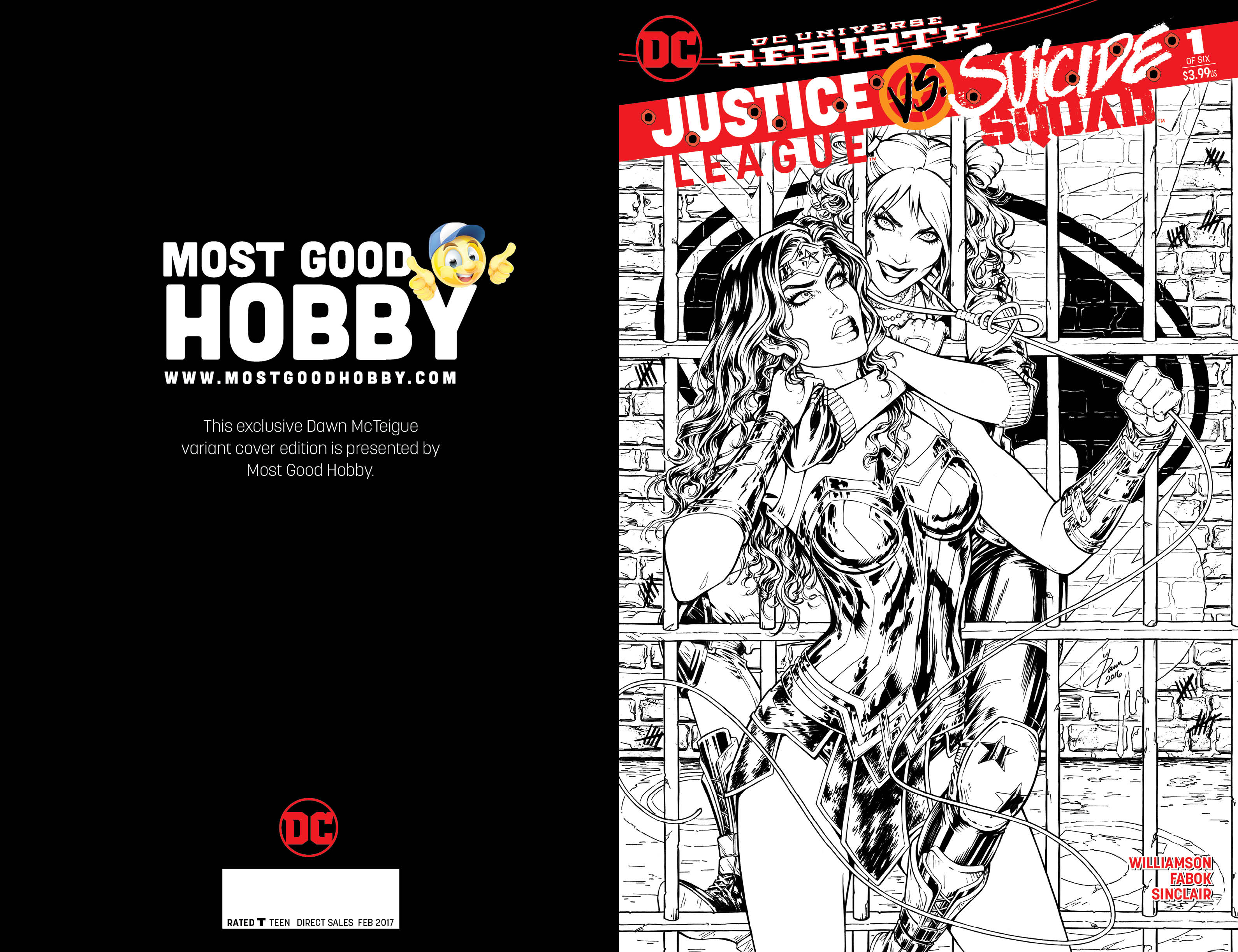Justice League Suicide Squad #1 (Of 6) Most Good Exclusive Dawn McTeigue INKED Variant