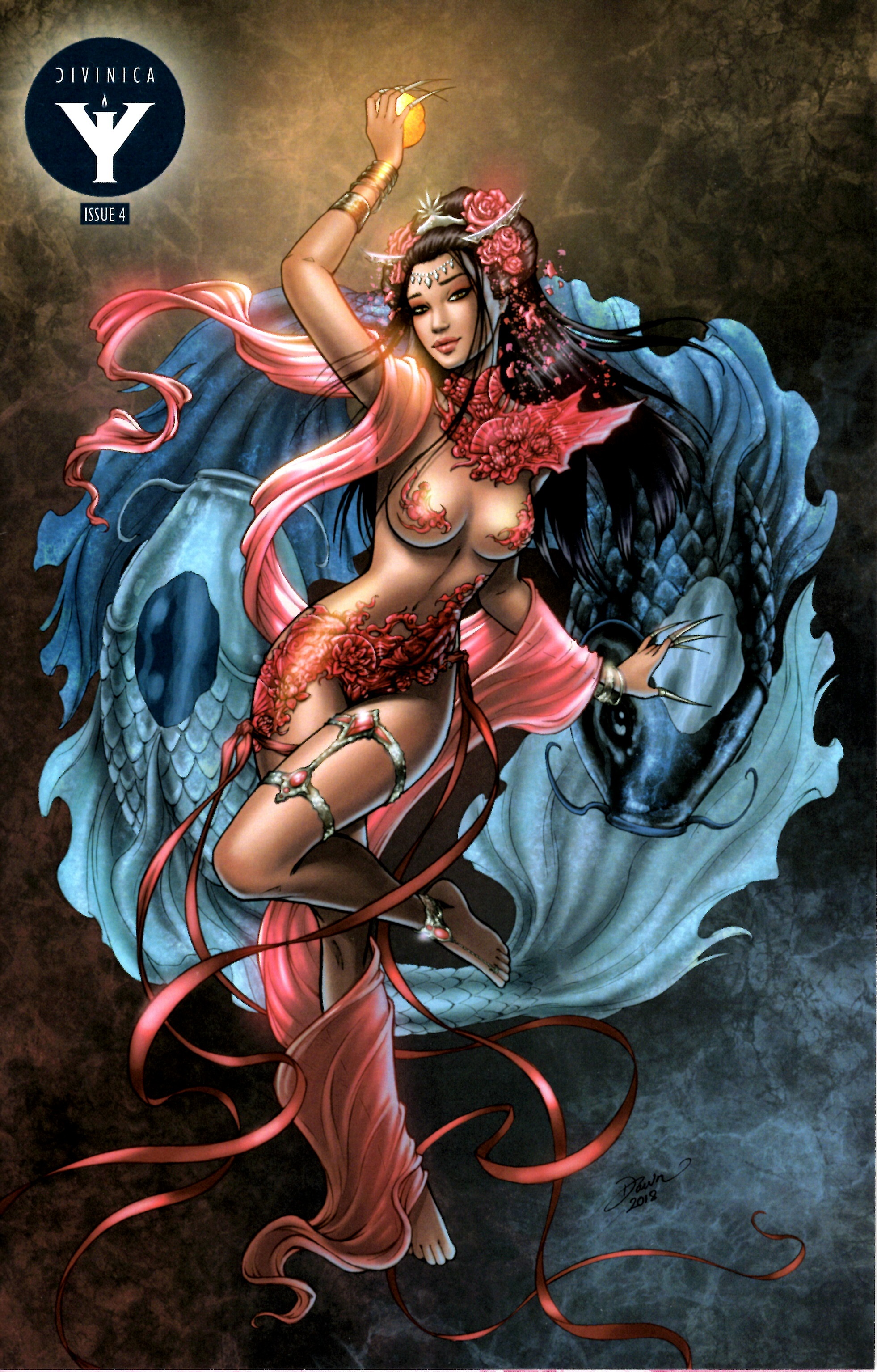 Divinica #4 Most Good Exclusive Red Dress Dawn McTeigue Variant